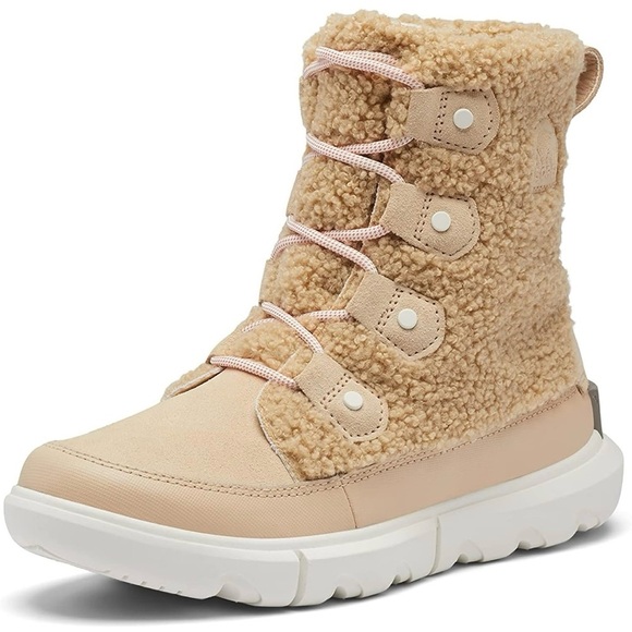 Size 7.5 Sorel Women's Nova Sand Explorer II Joan‎ Cozy Boot - Picture 1 of 10